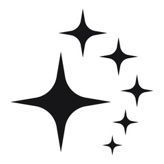 Shine icon, Clean star icon isolated