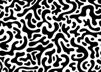 black and white modern camouflage seamless pattern. vector background illustration for web, fashion, surface design