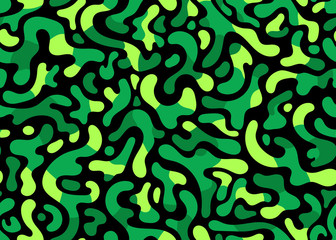 Neon green modern camouflage seamless pattern. vector background illustration for web, fashion, surface design