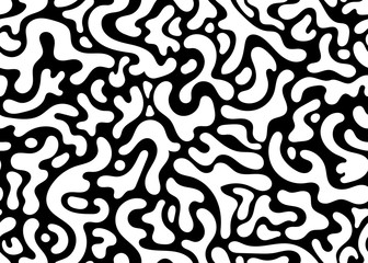 black and white modern camouflage seamless pattern. vector background illustration for web, fashion, surface design