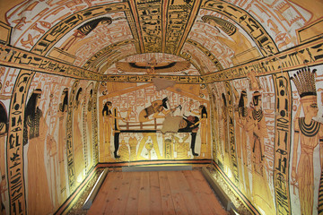 Valley of Artisans, Deir el-Medina, Luxor, Egypt, Tomb, Hieroglyphs, Frescoes