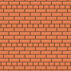 Red brick wall background