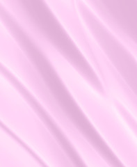 Beautiful Pink Satin Fabric for Drapery Abstract Background.