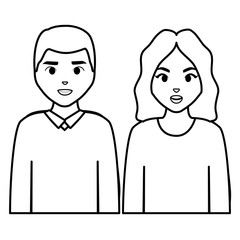 couple avatar characters icons