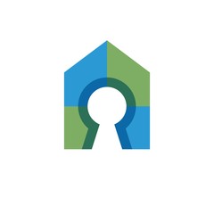 house lock logo