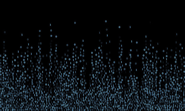 Binary code cyber monday sale background.
