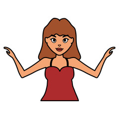 beautiful and sensual woman character