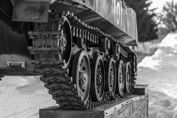 Fragments of military equipment Russia