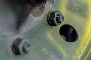 Fragments of military equipment Russia