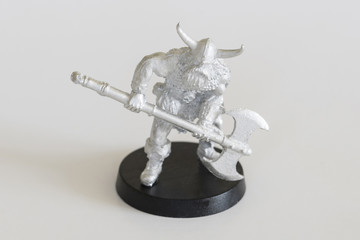 Barbarian Warrior with Ax - Pewter Figurine.