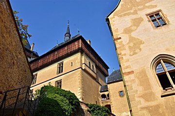 Karlstejn was founded by Czech and Roman king, later by Emperor Charles IV