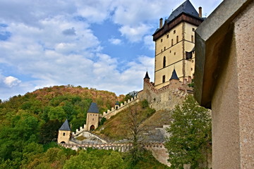 Karlstejn was founded by Czech and Roman king, later by Emperor Charles IV