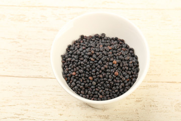 Black lentils