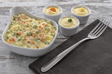 insalata russa dall'alto