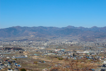 Obraz premium 甲府盆地