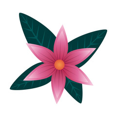 flower with leafs icon