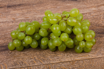 Sweet green grape branch