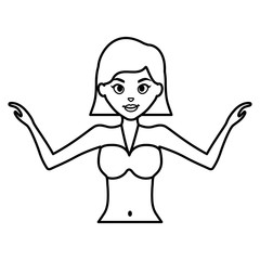 beautiful woman with swimsuit