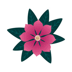 flower with leafs icon