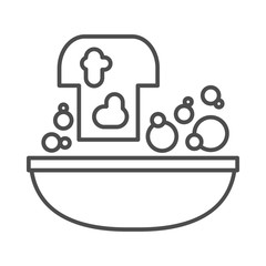 Hand wash icon. vector black and white illustration