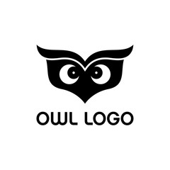 owl logo design vector