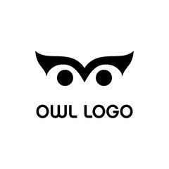 owl logo design vector