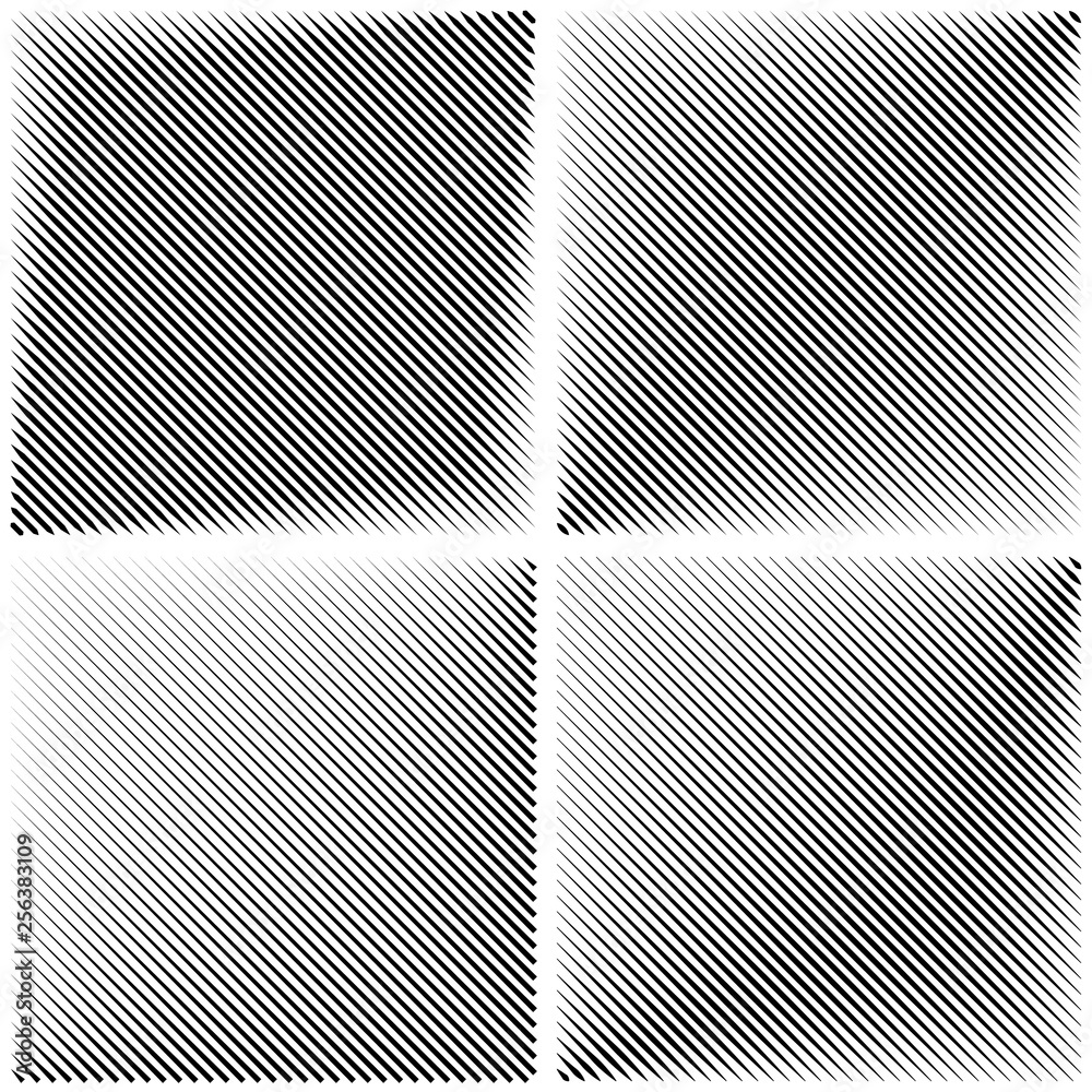 Poster set patterns diagonal stripe line, vector set of square background with diagonal lines with the thick outline stroke