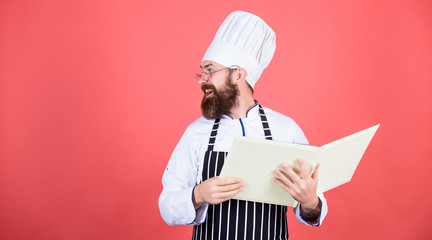 So joyful. Bearded man cook in kitchen, culinary. Healthy food cooking. Dieting and organic food, vitamin. copy space. Vegetarian. Mature chef with beard. Chef man in hat. Secret taste recipe