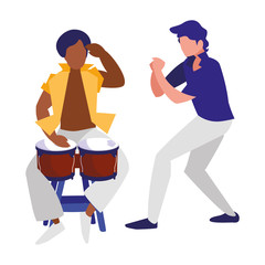 couple of musicians characters