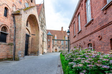 Medieval streets of old Brugge, Belgium