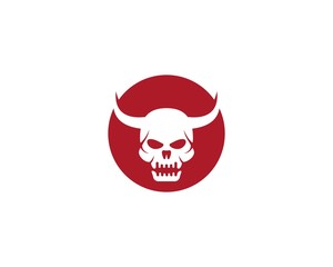 Skull Devil  logo vector