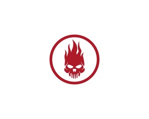Skull Devil  logo vector