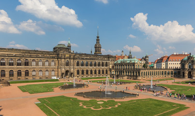 Dresden, Germany - one of the most heavily bombed cities during World War Two, Dresden has be completely rebuilt after 1945, and its Old Town is now a Unesco World Heritage. Here  the Zwinger Palace