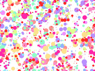 Fototapeta na wymiar Seamless retro inspired youthful polka dot pattern in candy colors. and Artistic, modern, creative, fashion design. For print, digital paper, textile, fabric- illustrations