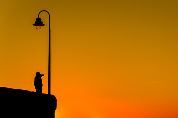 Fotografiando el atardecer