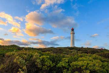 Fototapeta na wymiar Split Point Lighthouse on the Great Ocean Road, Victoria, Australia
