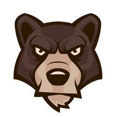 angry bear mascot vector illustration