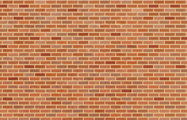 Seamless Red brick wall background.Vector concept illustration for design.