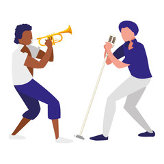 singer and musician couple characters