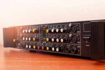 Fototapeta premium amplifier music audio studio