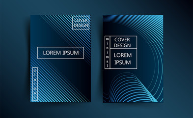 Minimal geometric abstract design for cards, templates, flyers, covers, web