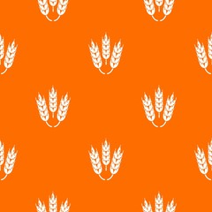 Juicy Wheat pattern vector orange for any web design best