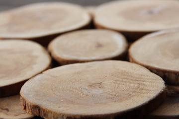 Eucalyptus rings on bokeh style photo
