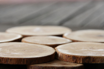 Eucalyptus rings on bokeh style photo