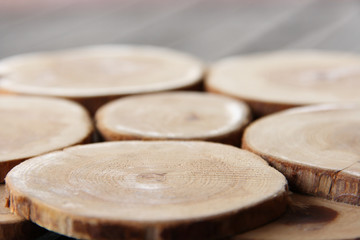 Eucalyptus rings on bokeh style photo