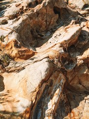 The valley of rocks, boulders strewn all over, California