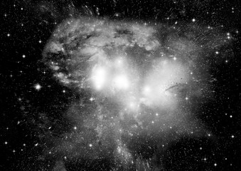 galaxy in a free space