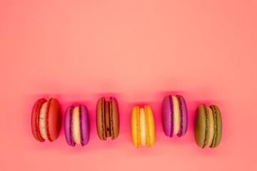 Sweet french macaroons