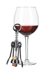 wine glass isolated on white background