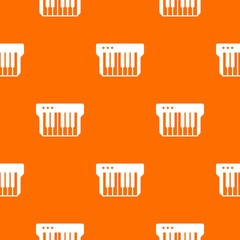 Synthesizer pattern vector orange for any web design best